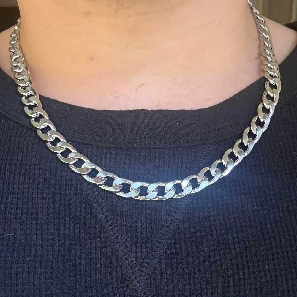 Unbranded Men's Silver and Black Jewellery